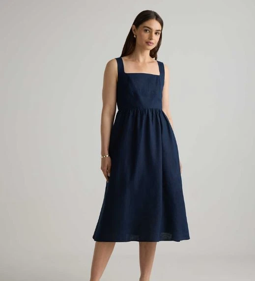 Quince Soft Stretch Flare Dress 